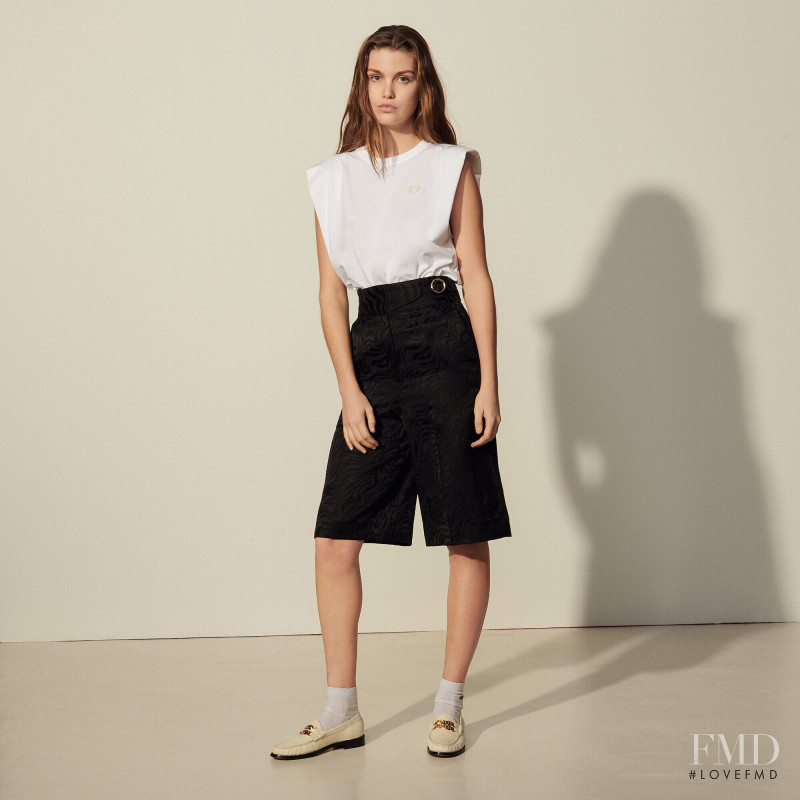 Luna Bijl featured in  the Sandro catalogue for Autumn/Winter 2021