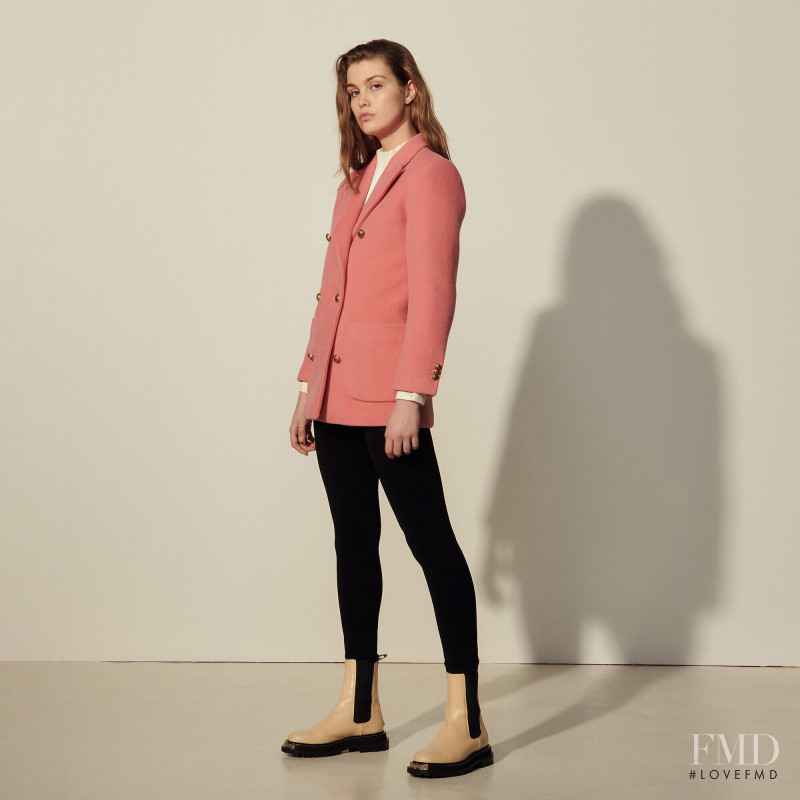 Luna Bijl featured in  the Sandro catalogue for Autumn/Winter 2021