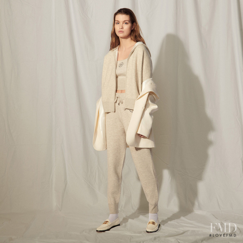 Luna Bijl featured in  the Sandro catalogue for Autumn/Winter 2021