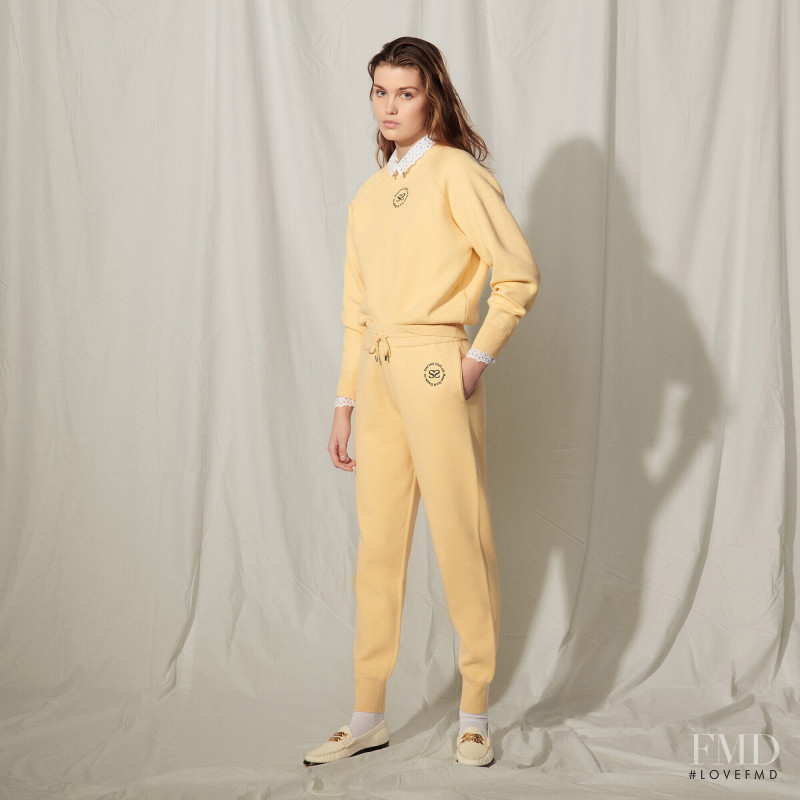 Luna Bijl featured in  the Sandro catalogue for Autumn/Winter 2021