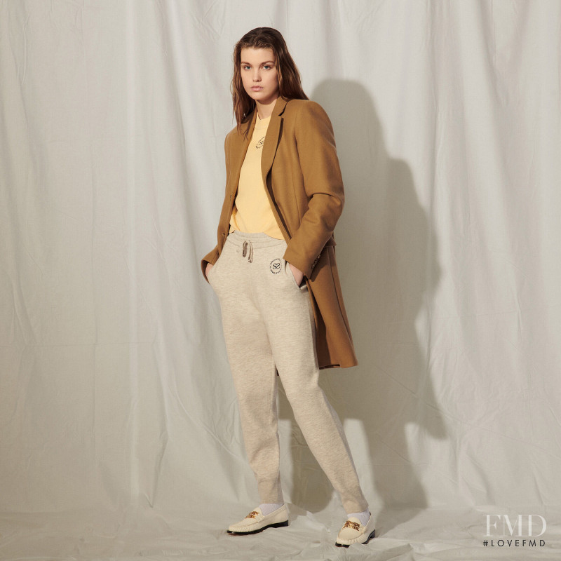 Luna Bijl featured in  the Sandro catalogue for Autumn/Winter 2021