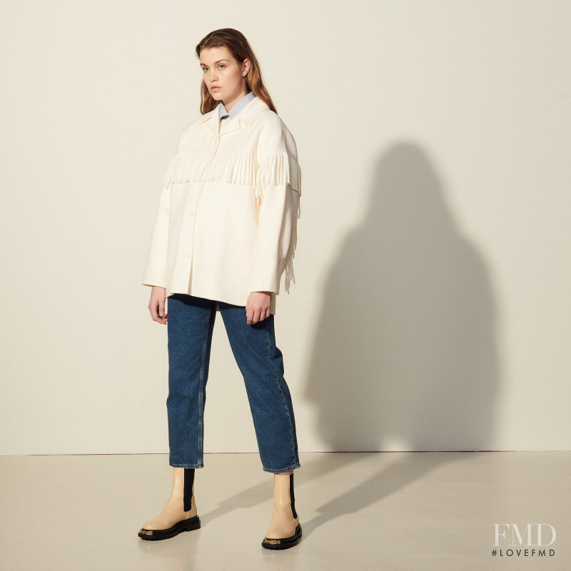 Luna Bijl featured in  the Sandro catalogue for Autumn/Winter 2021