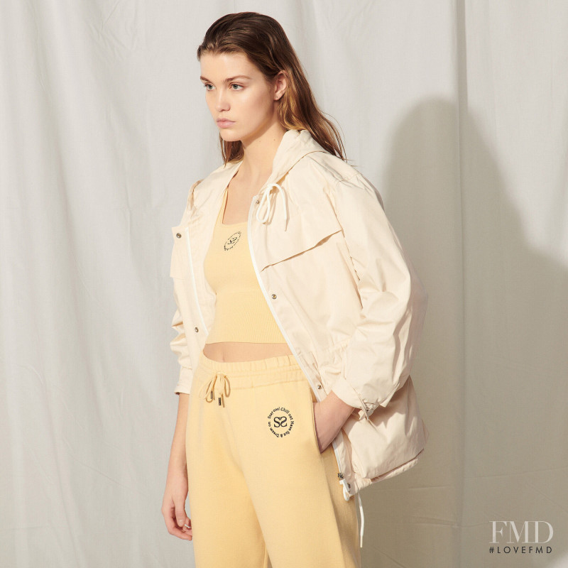 Luna Bijl featured in  the Sandro catalogue for Autumn/Winter 2021