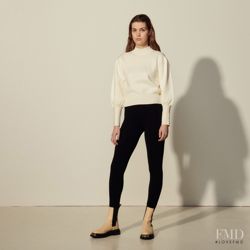 Luna Bijl featured in  the Sandro catalogue for Autumn/Winter 2021