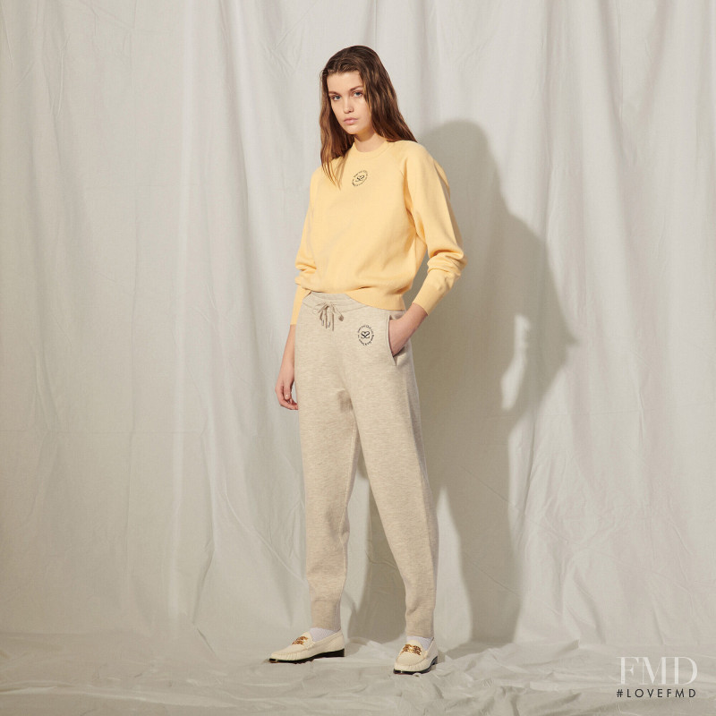 Luna Bijl featured in  the Sandro catalogue for Autumn/Winter 2021