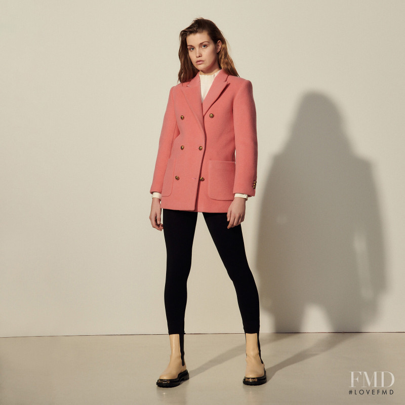 Luna Bijl featured in  the Sandro catalogue for Autumn/Winter 2021