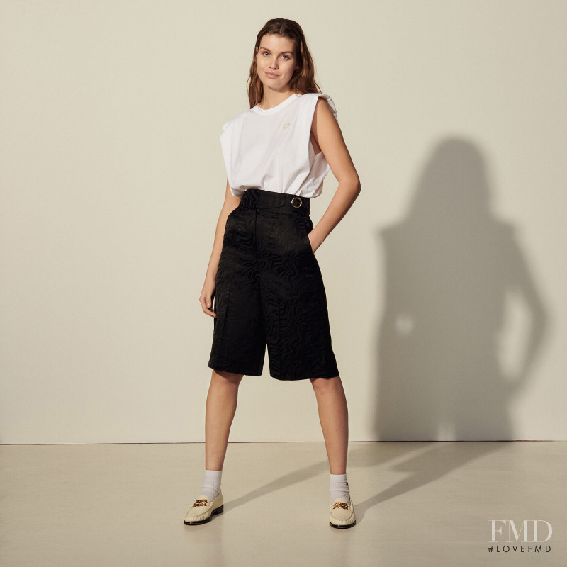 Luna Bijl featured in  the Sandro catalogue for Autumn/Winter 2021