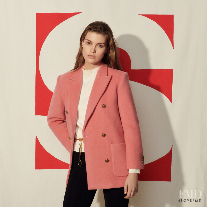 Luna Bijl featured in  the Sandro catalogue for Autumn/Winter 2021