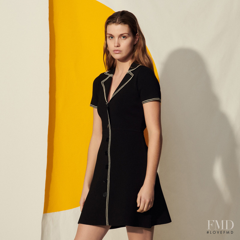 Luna Bijl featured in  the Sandro catalogue for Autumn/Winter 2021