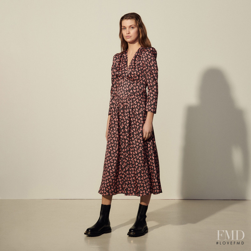 Luna Bijl featured in  the Sandro catalogue for Autumn/Winter 2021