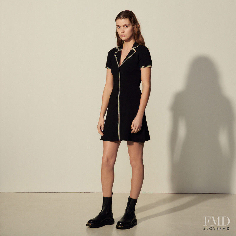 Luna Bijl featured in  the Sandro catalogue for Autumn/Winter 2021