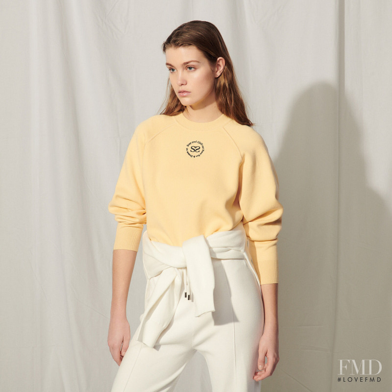 Luna Bijl featured in  the Sandro catalogue for Autumn/Winter 2021