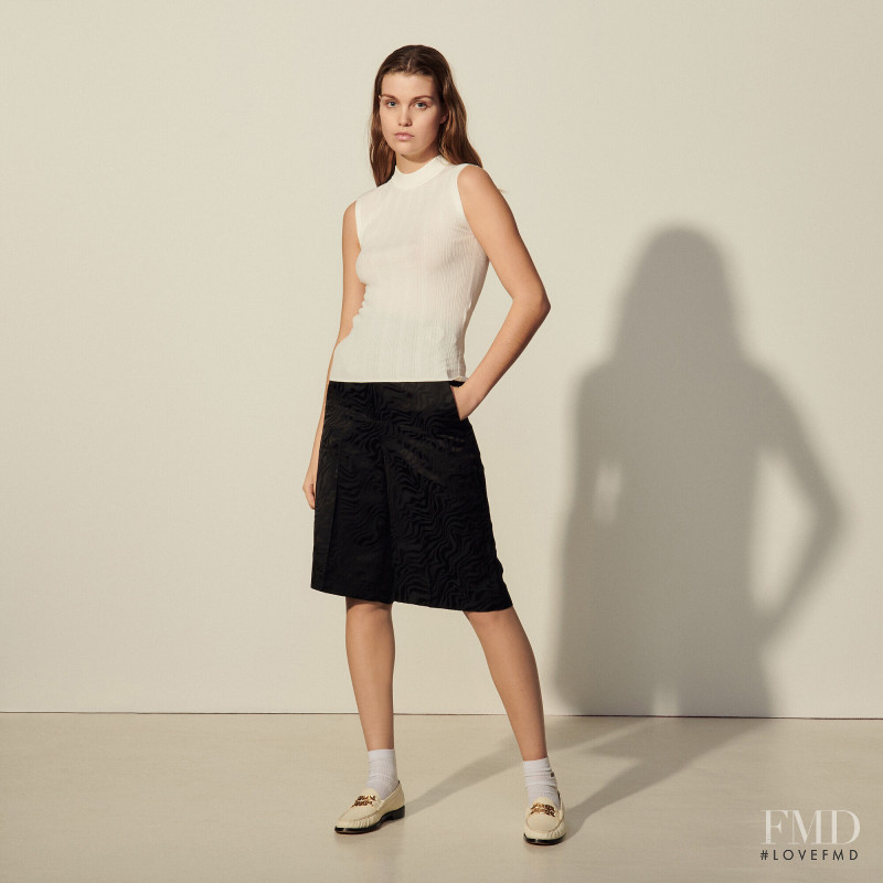 Luna Bijl featured in  the Sandro catalogue for Autumn/Winter 2021