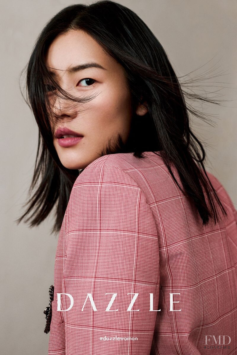 Liu Wen featured in  the Dazzle Fashion advertisement for Fall 2020