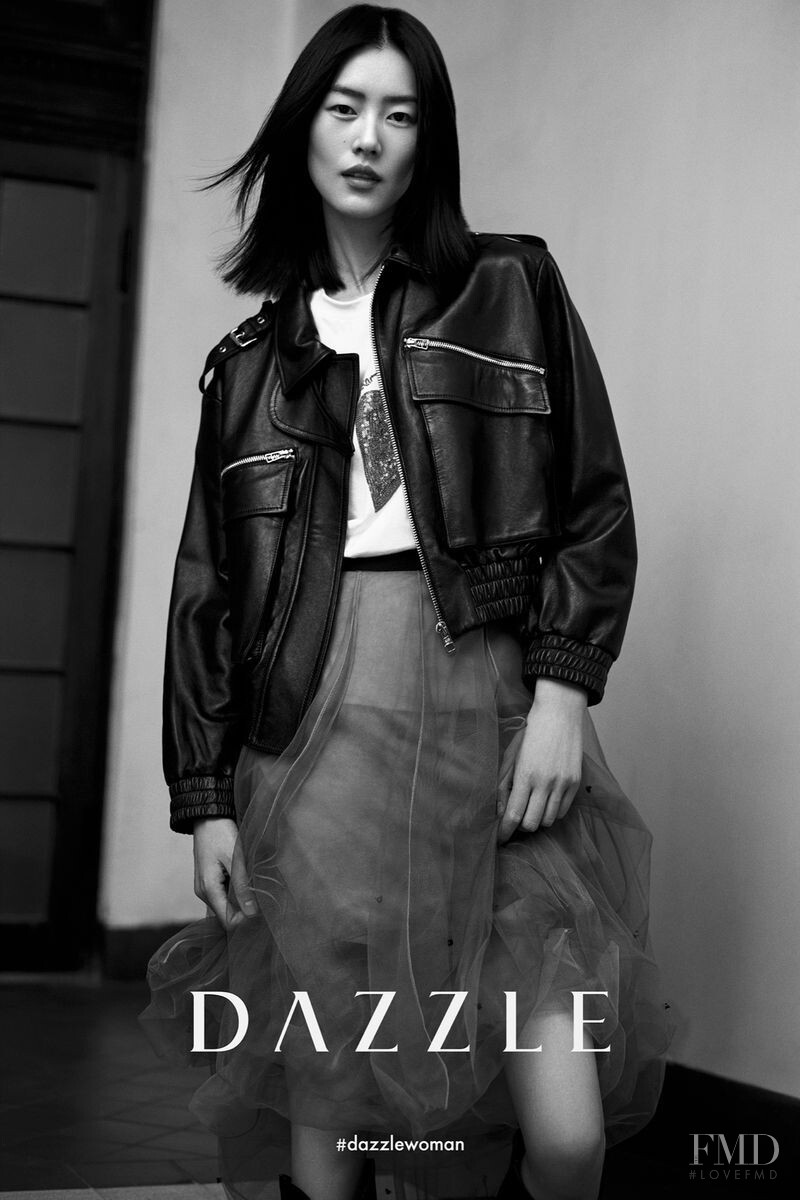 Liu Wen featured in  the Dazzle Fashion advertisement for Fall 2020