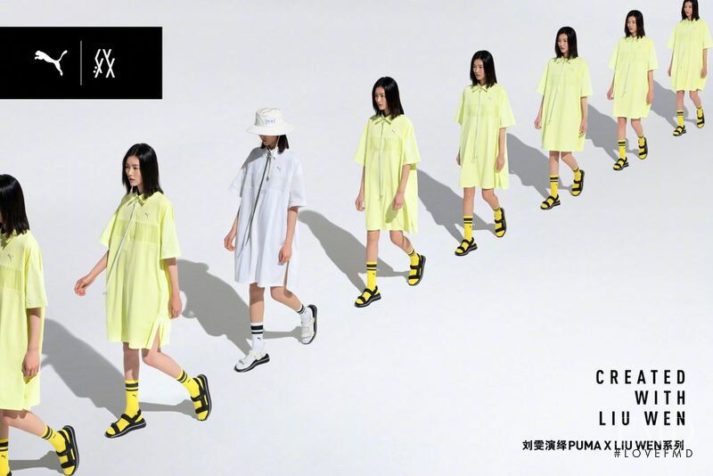 Liu Wen featured in  the PUMA x LIUWEN advertisement for Spring/Summer 2020