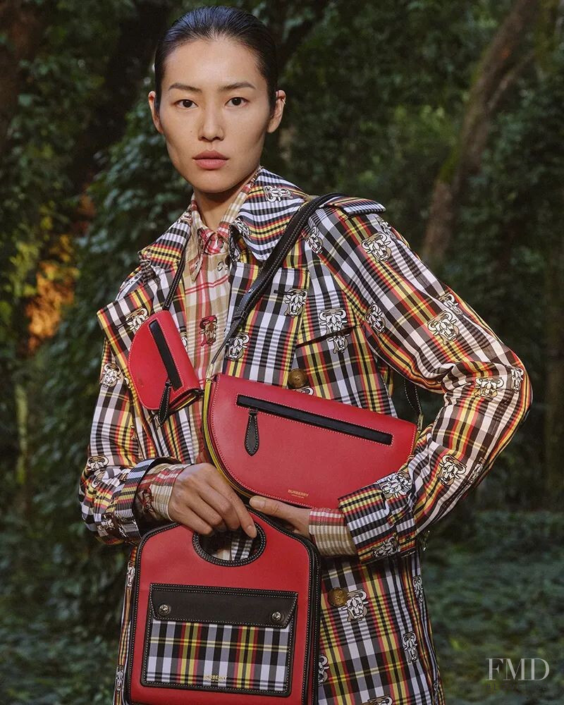 Liu Wen featured in  the Burberry Chinese New Year Campaign  advertisement for Spring/Summer 2021