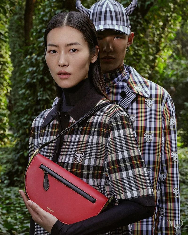 Liu Wen featured in  the Burberry Chinese New Year Campaign  advertisement for Spring/Summer 2021