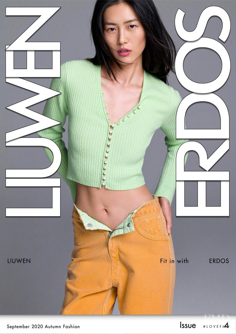 Liu Wen featured in  the Erdos x LIUWEN advertisement for Spring/Summer 2021