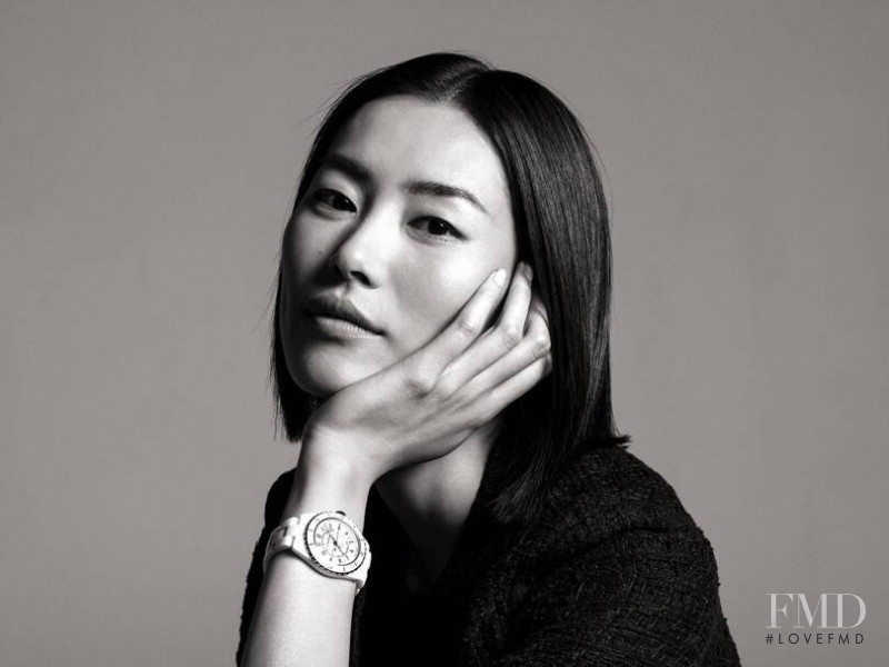 Liu Wen featured in  the Chanel Watches J12 Watch advertisement for Spring/Summer 2019