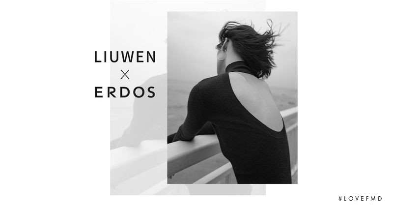 Liu Wen featured in  the Erdos x LIUWEN Collaboration Collection advertisement for Autumn/Winter 2018