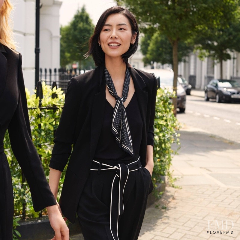 Liu Wen featured in  the H&M advertisement for Fall 2018