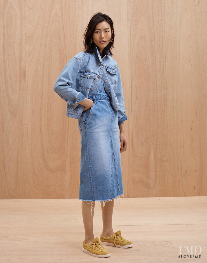 Liu Wen featured in  the Madewell lookbook for Summer 2018