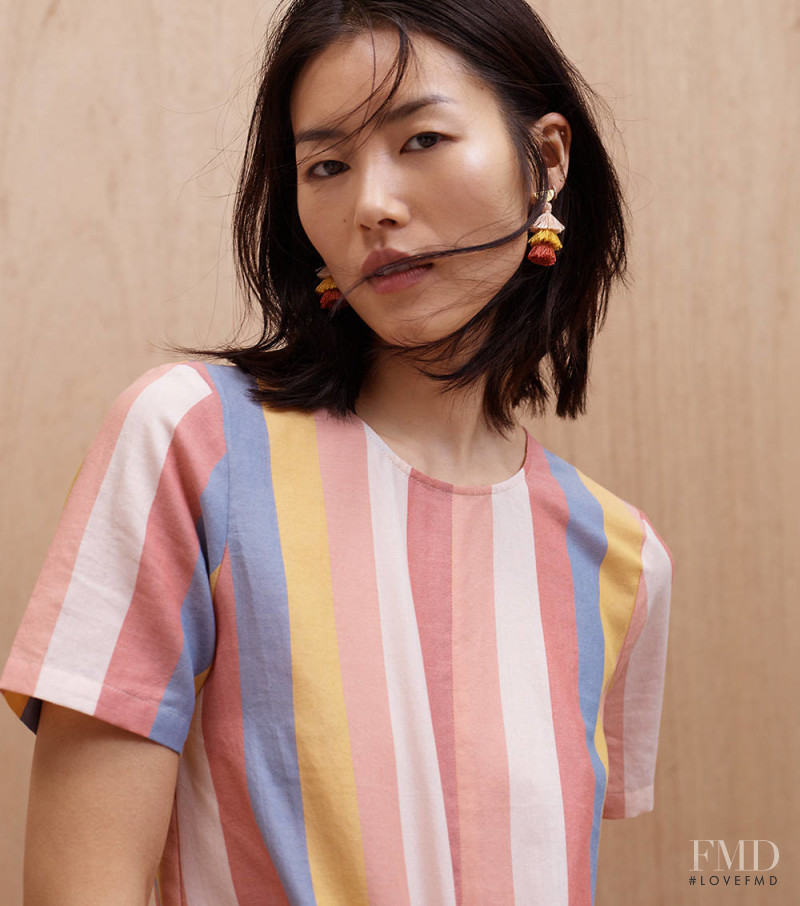 Liu Wen featured in  the Madewell lookbook for Summer 2018