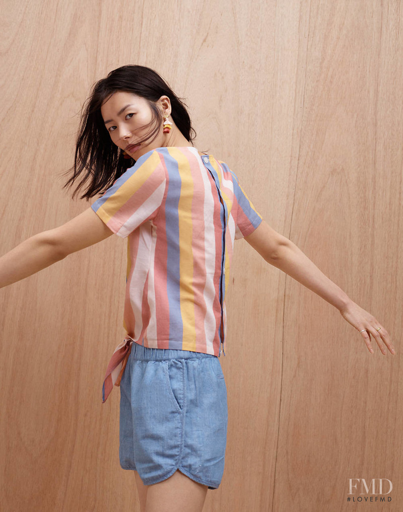 Liu Wen featured in  the Madewell lookbook for Summer 2018