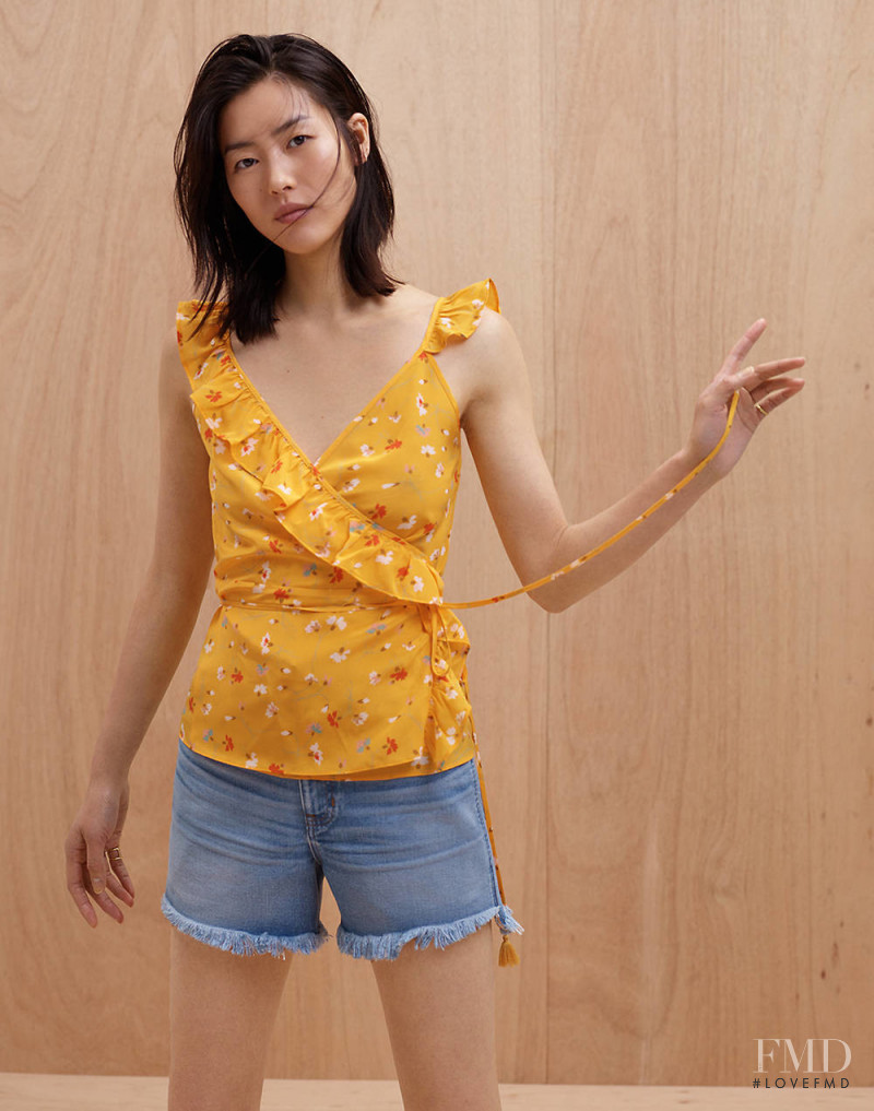 Liu Wen featured in  the Madewell lookbook for Summer 2018