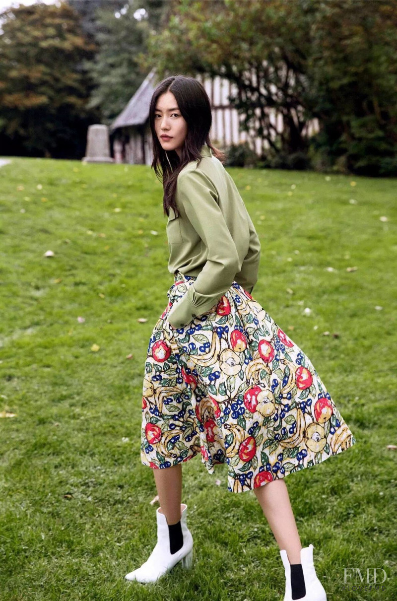 Liu Wen featured in  the Erdos advertisement for Spring/Summer 2018