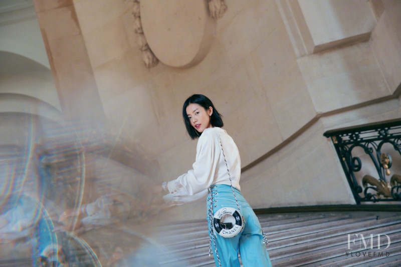 Liu Wen featured in  the Chanel lookbook for Pre-Fall 2018