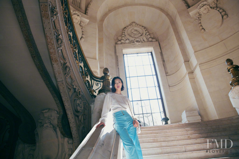 Liu Wen featured in  the Chanel lookbook for Pre-Fall 2018