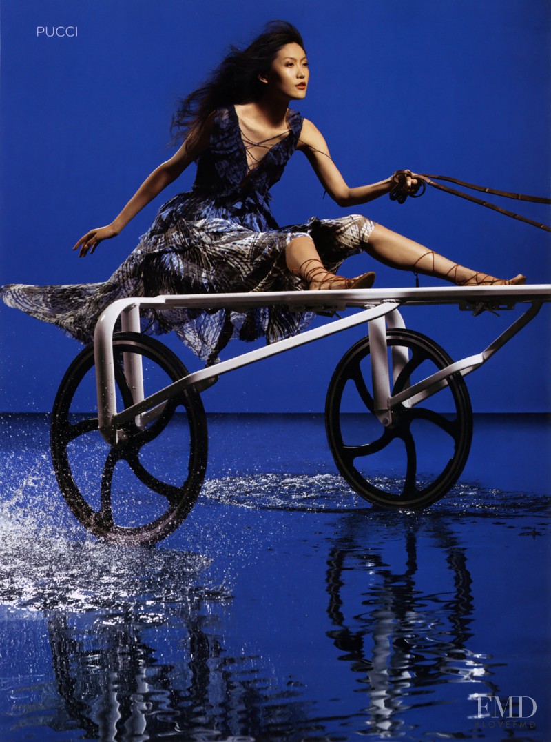 Sonny Zhou featured in  the Saks Fifth Avenue advertisement for Spring/Summer 2011