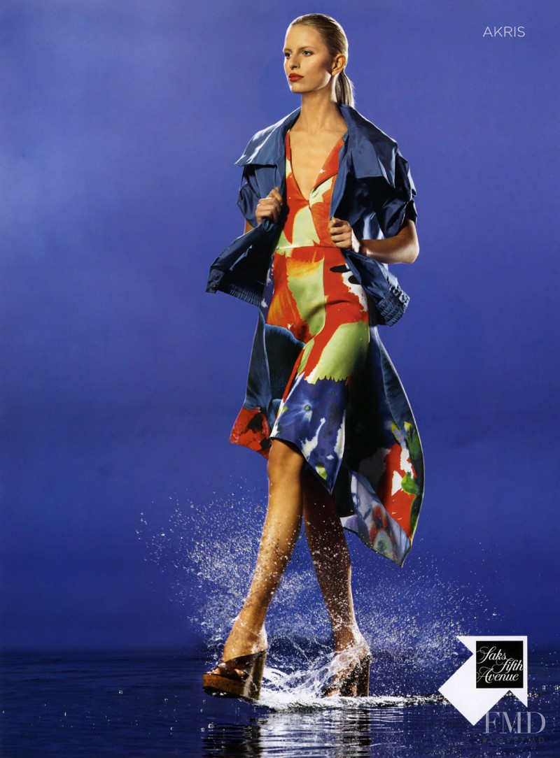 Karolina Kurkova featured in  the Saks Fifth Avenue advertisement for Spring/Summer 2011