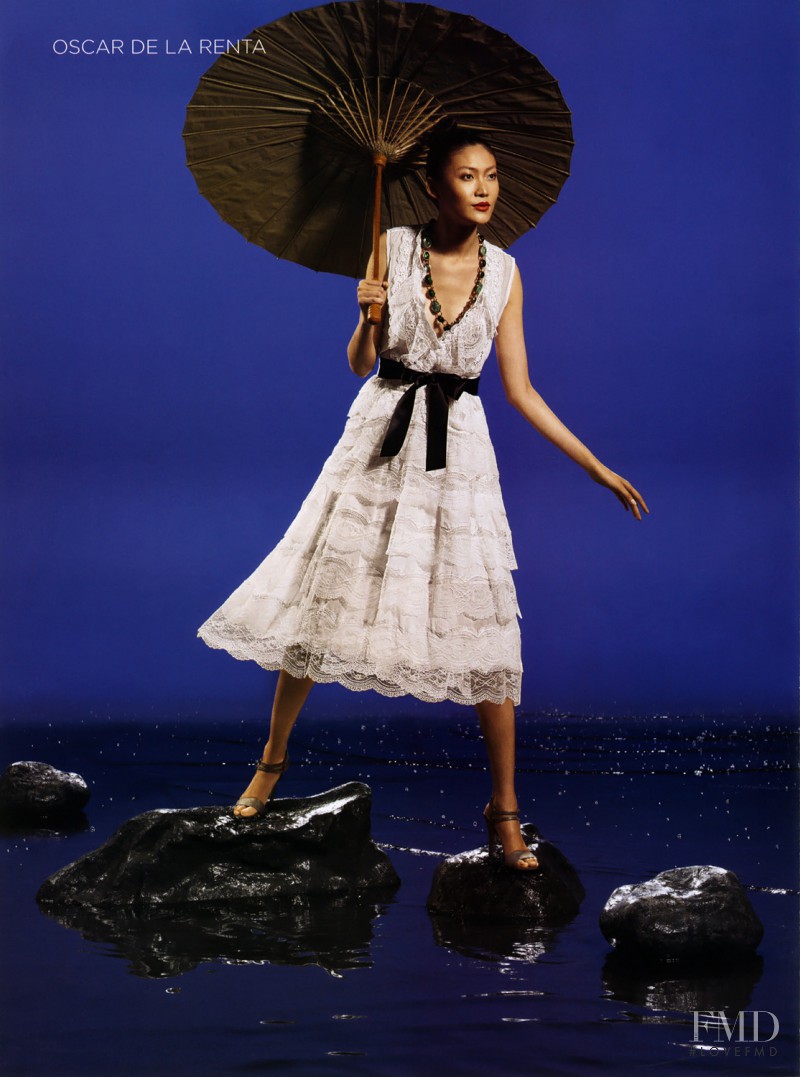 Sonny Zhou featured in  the Saks Fifth Avenue advertisement for Spring/Summer 2011