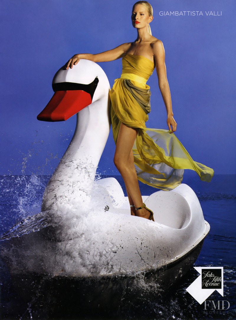 Karolina Kurkova featured in  the Saks Fifth Avenue advertisement for Spring/Summer 2011