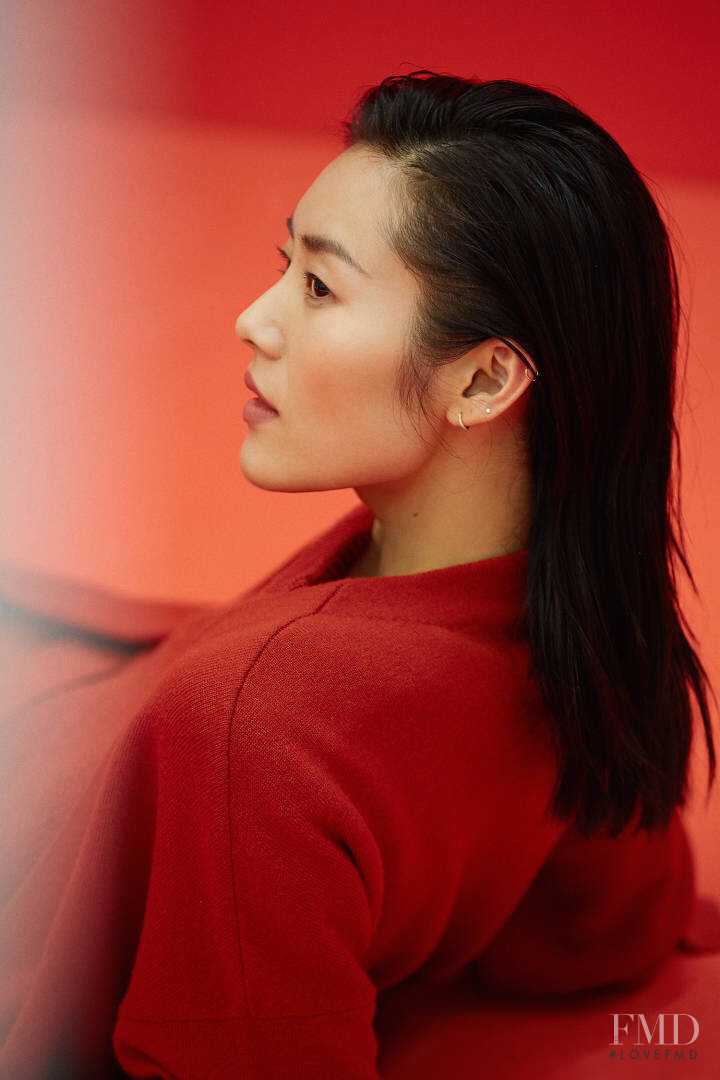 Liu Wen featured in  the Me & City advertisement for Spring/Summer 2018