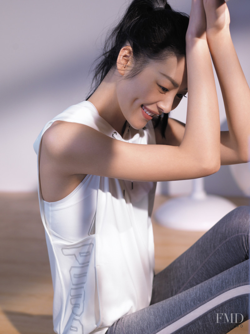 Liu Wen featured in  the PUMA En Pointe advertisement for Spring/Summer 2018
