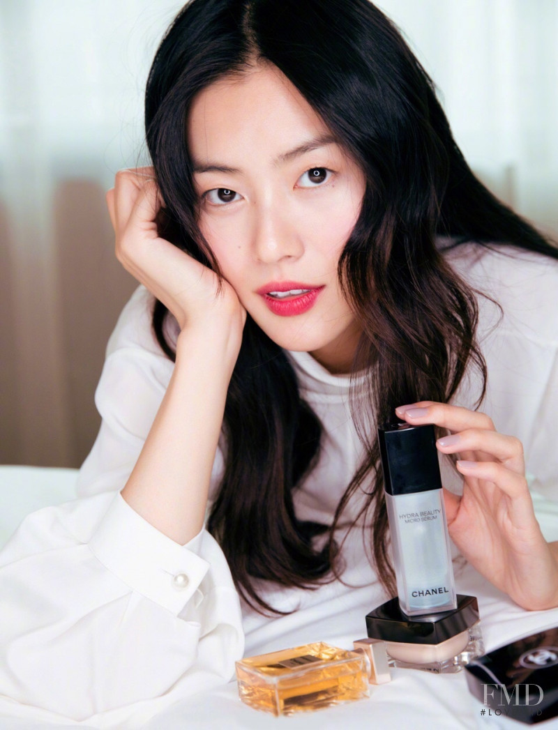 Liu Wen featured in  the Chanel Beauty lookbook for Winter 2017