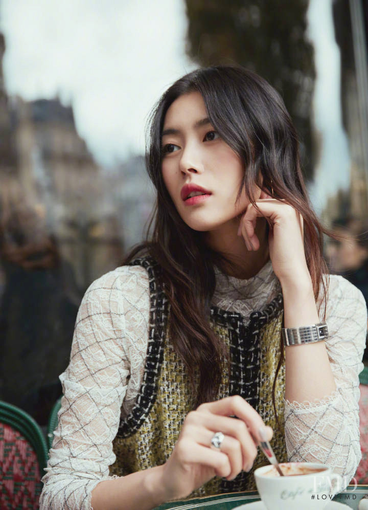 Liu Wen featured in  the Chanel Beauty lookbook for Winter 2017