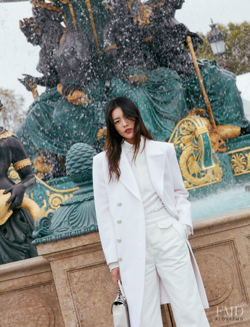 Liu Wen featured in  the Chanel x Amour Paris lookbook for Spring/Summer 2018