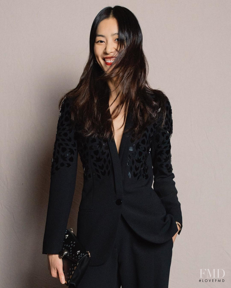 Liu Wen featured in  the Dazzle Fashion x iFashion advertisement for Autumn/Winter 2017