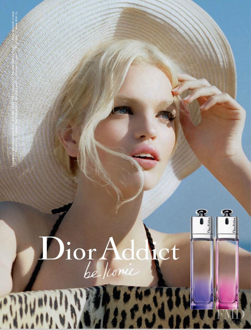 Daphne Groeneveld featured in  the Christian Dior Parfums Dior Addict Fragrance advertisement for Spring/Summer 2012