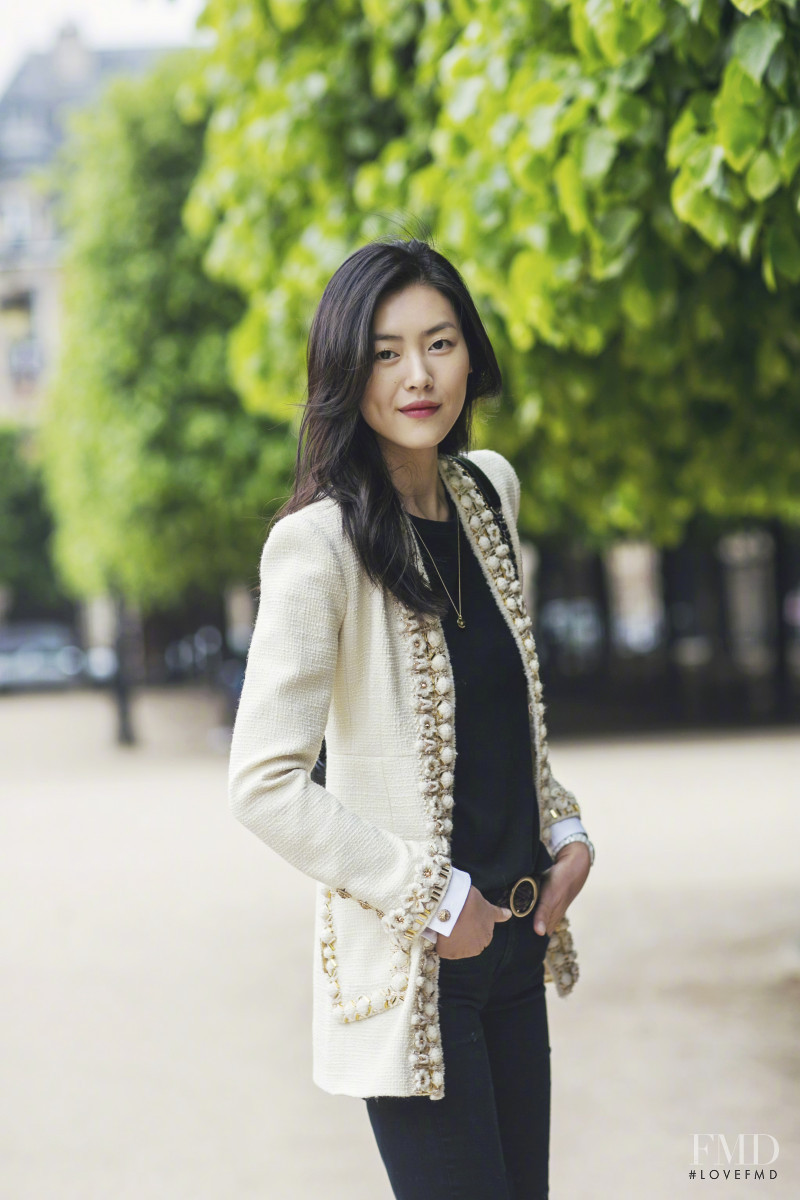 Liu Wen featured in  the Chanel Gabrielle Bag lookbook for Spring/Summer 2017