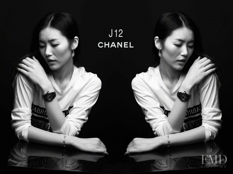 Liu Wen featured in  the Chanel Watches J12 lookbook for Summer 2017