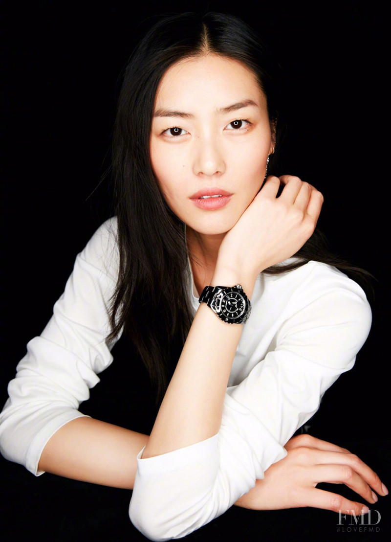 Liu Wen featured in  the Chanel Watches J12 lookbook for Summer 2017