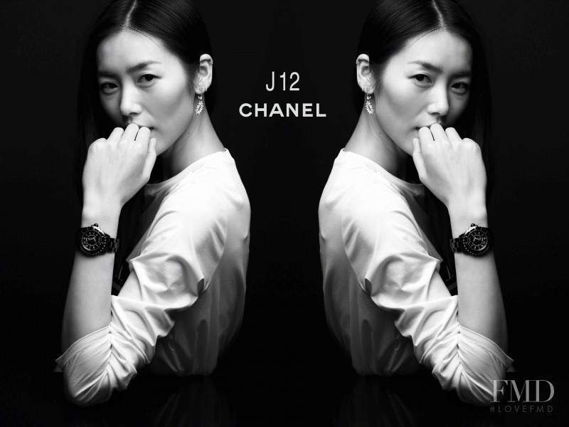 Liu Wen featured in  the Chanel Watches J12 lookbook for Summer 2017