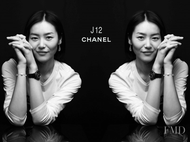 Liu Wen featured in  the Chanel Watches J12 lookbook for Summer 2017