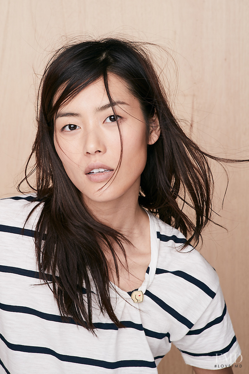 Liu Wen featured in  the Madewell lookbook for Spring 2017